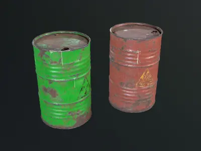 Industrial Props Pack Game Ready Low-poly 3D model purchase