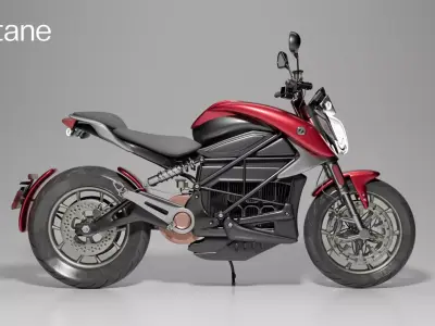 Zero SR-F Motorcycle Low-poly 3D model