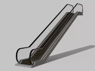 Escalator Low-poly 3D model purchase