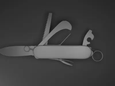 Swiss Knife for self-defence Free 3D model