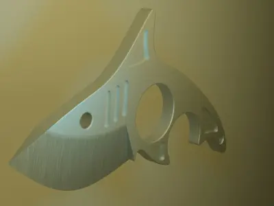 Shark Knife Low-poly 3D model