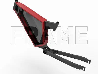 Electrical Bicycle Frame 3D model