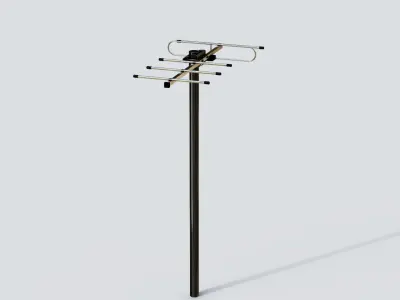 Antenna 17 Low-poly 3D model