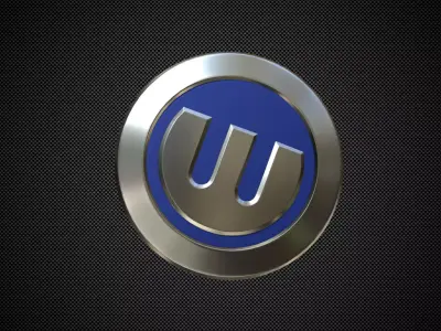 german e-cars logo 3D model