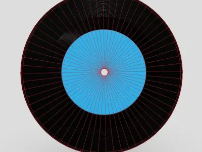Vinyl Record 2 Low-poly 3D model