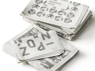 Newspapers 3D model