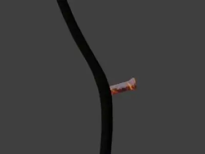 Scythe flaming 3D model