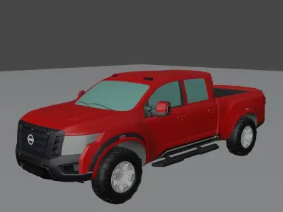 2022 Nissan Navara VL 4x4 Low-poly 3D model