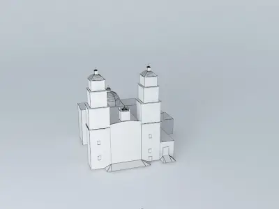 church 3D model buy