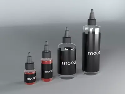 bottle with dispenser 3D model