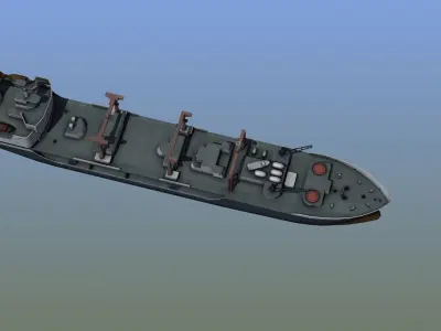 Cargo Ship LD1 3D model