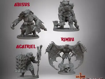 LIZARD MEN 3D print model