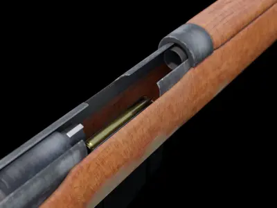 Lee Enfield Rifle Free 3D model