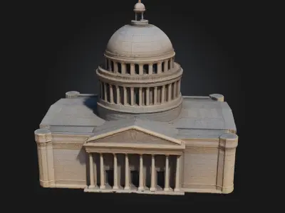 Pantheon of Light  A Monument of Divine Radiance 3D model