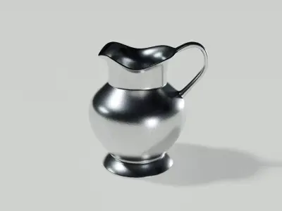 Vintage Metal Jug 3D model