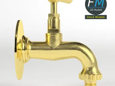 Fountain faucet 3D model