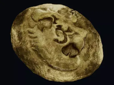 Lydian Coin Low-poly 3D model