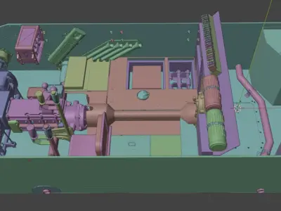 Panzer I interior hull 3D model