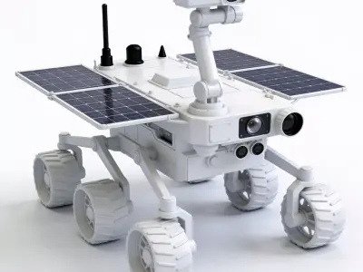 Sci-Fi Planetary Exploration Rover Vehicle 3d model Low-poly 3D model