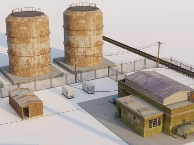 Military Base Level Environment Pack 3D model