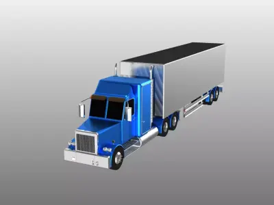 truck Low-poly 3D model