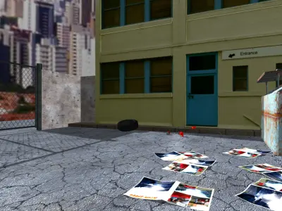 Old buildings Poser 3D model