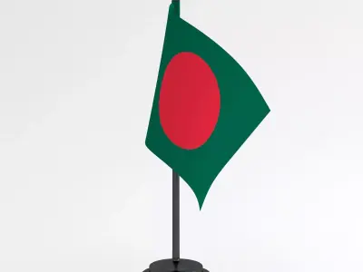 Table Flag Bangladesh 3D model