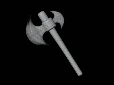 Game Axe 3D Illustration 3D model buy