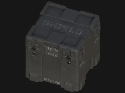 Military Cases Prop Pack Free low-poly 3D model