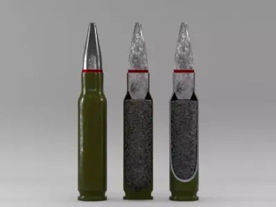 Bullet Low-poly 3D model purchase