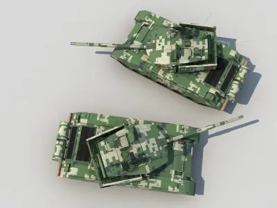 china ZTZ-99 ZTZ-99A  main battle tanks  3D model
