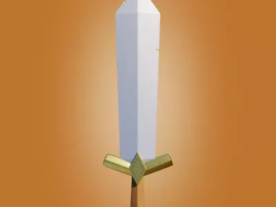 clash of clans  sword Free low-poly 3D model