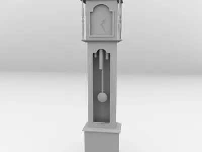 Grandfather Clock 3D model