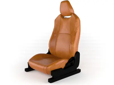 Car seat Low-poly 3D model from CGTrader