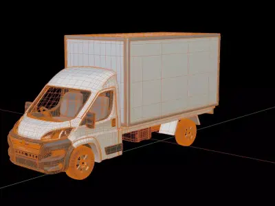 Vauxhall Movano Box Van 3D model