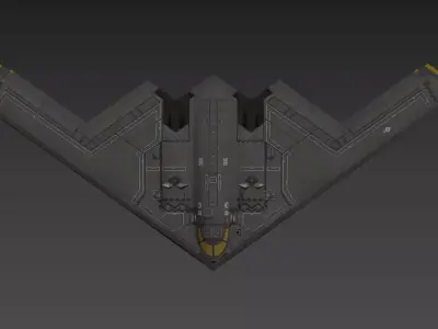 B2-Stealth CXC Low-poly 3D model