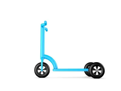 Scooter Low-poly 3D model purchase