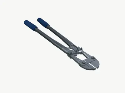 Aluminium Cutter Low-poly 3D model