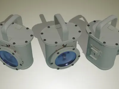 Navy Lamp WWII 3D model