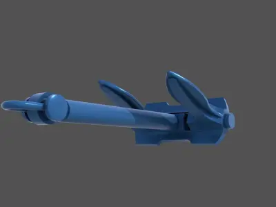Naval anchor - Personal license - 1-200 scale 3D print model