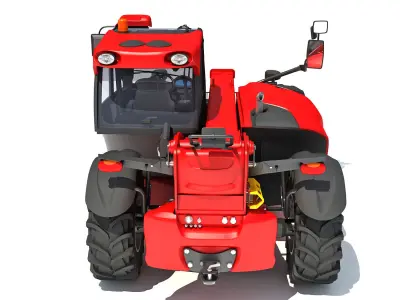Telescopic Forklift 3D model purchase
