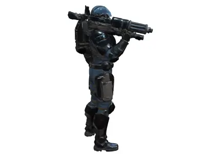 Sci fi pilot fugitive destiny color scheme heavy metal savant 3D model purchase