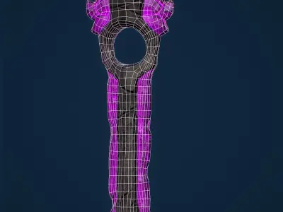 paladin sword Low-poly 3D model