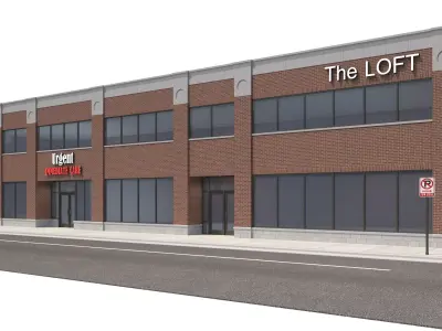 Commercial-030 Office Building 3D model