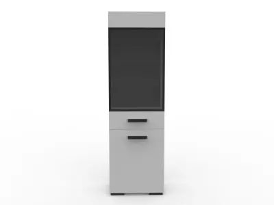 Tall Cabinet Low-poly 3D model