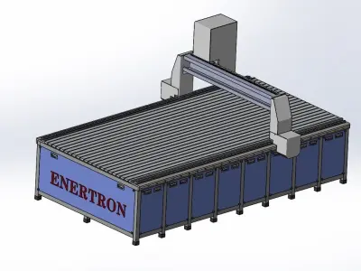 CNC Wood Routing Machine 3D model