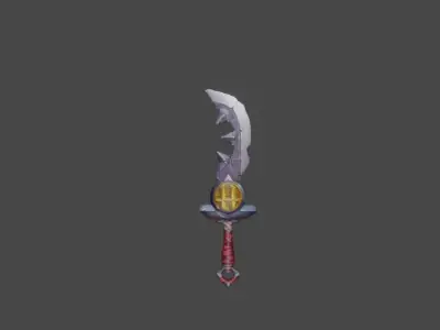 Zeloeman Sword A 59 Low-poly 3D model