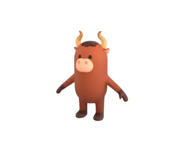 Bull Character  3D model
