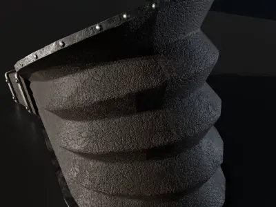 Bellows sword Low-poly 3D model