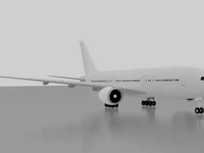 Boeing 777-200ER 3D model